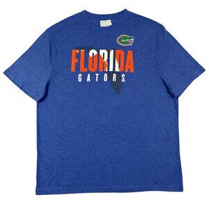 FLORIDA GATORS College Basketball Captivating Rare Logo Men's Blue T-Shirt 2XL